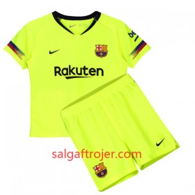 FC Barcelona Fodboldtrøjer Børn Udebanesæt 2018/19 Kort ærmer